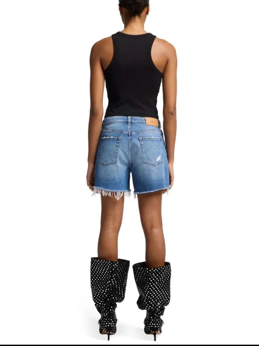 7 For All Mankind Monroe Long Shorts in Weekend Wash